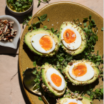 Avo & egg truffles with a quick chilli oil